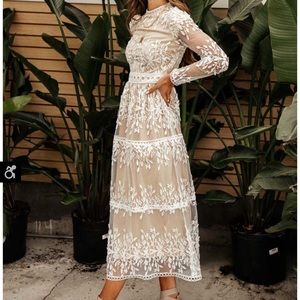 Lola Lace Midi Dress from Bohme